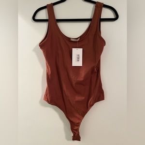 NWT-brown bodysuit